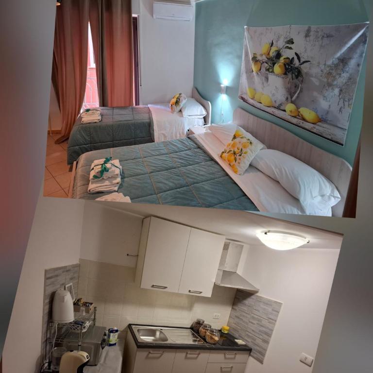 B&B Le Lumìe L' antico Cortile Camere Con Cucina Privata With Private Kitchen - Camera Familiare con Balcone - 8