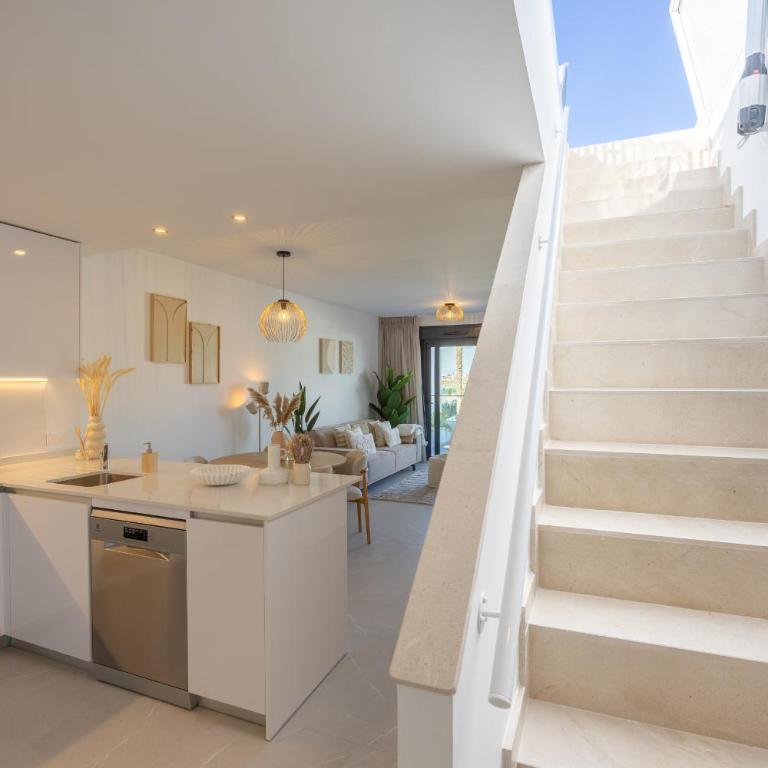 Lagoons Village - Apartamento de lujo con terraza privada, spa & resort de bienestar - Two-Bedroom Deluxe Apartment with Garden View - 25