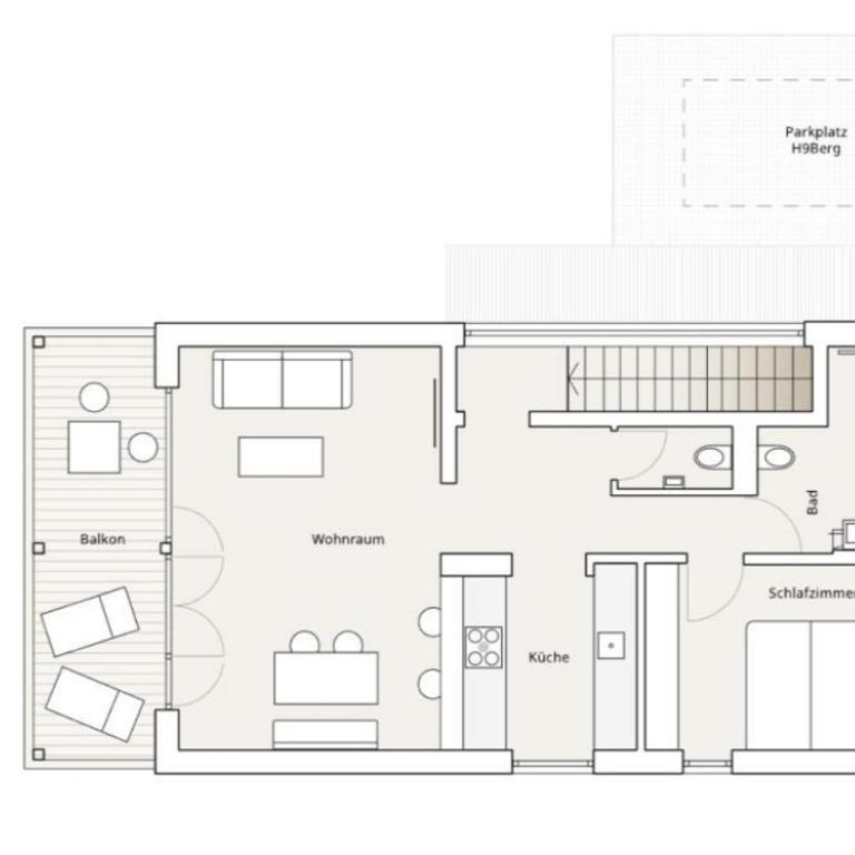 Ferienwohnung h9 Berg in Garmisch-Partenkirchen - Apartamento de 1 dormitorio - 17