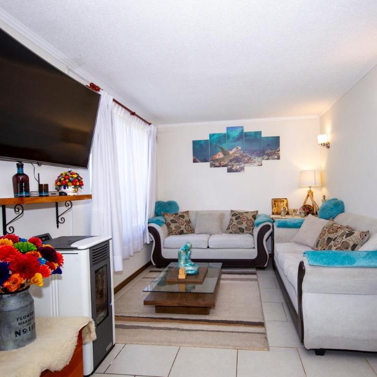 Acogedora casa ampliamente equipada a 5 min del centro de Pucón, Chile - Two-Bedroom Townhouse - 3