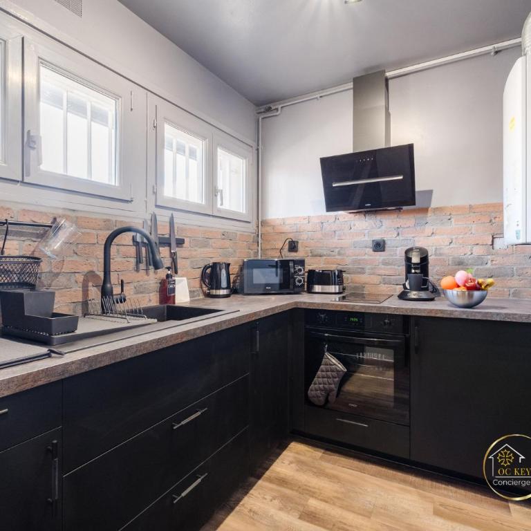 Cozy studio La Fabrique balcony & free parking - Apartment mit 1 Schlafzimmer - 15