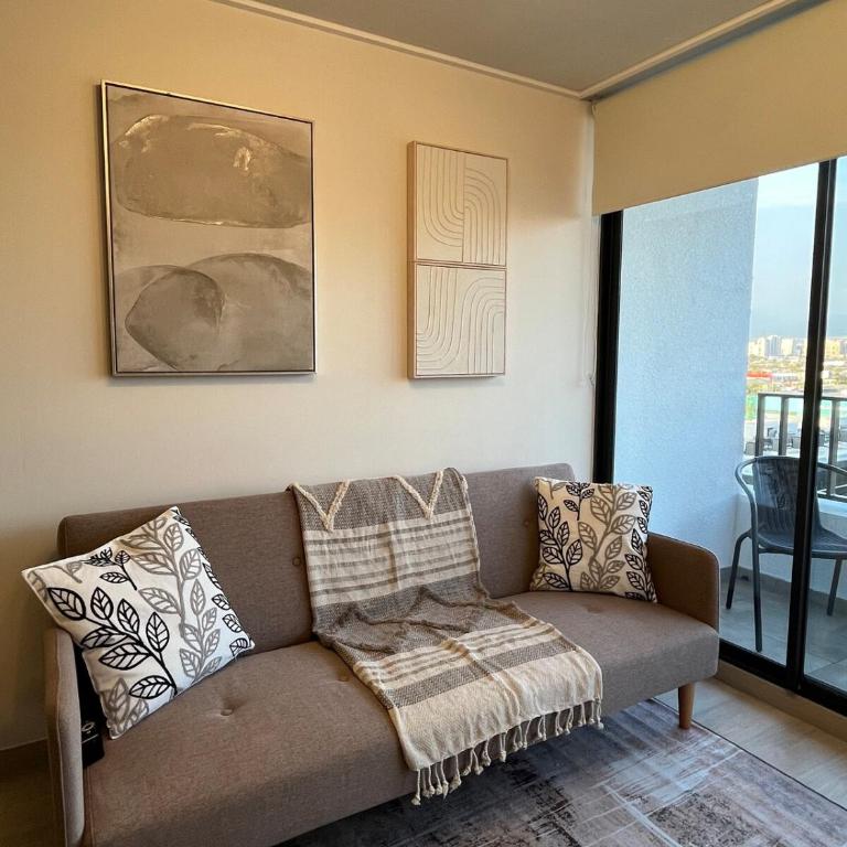 Checkinchile D1111 centrico depto con piscina y cerca de metro - One-Bedroom Apartment - 7