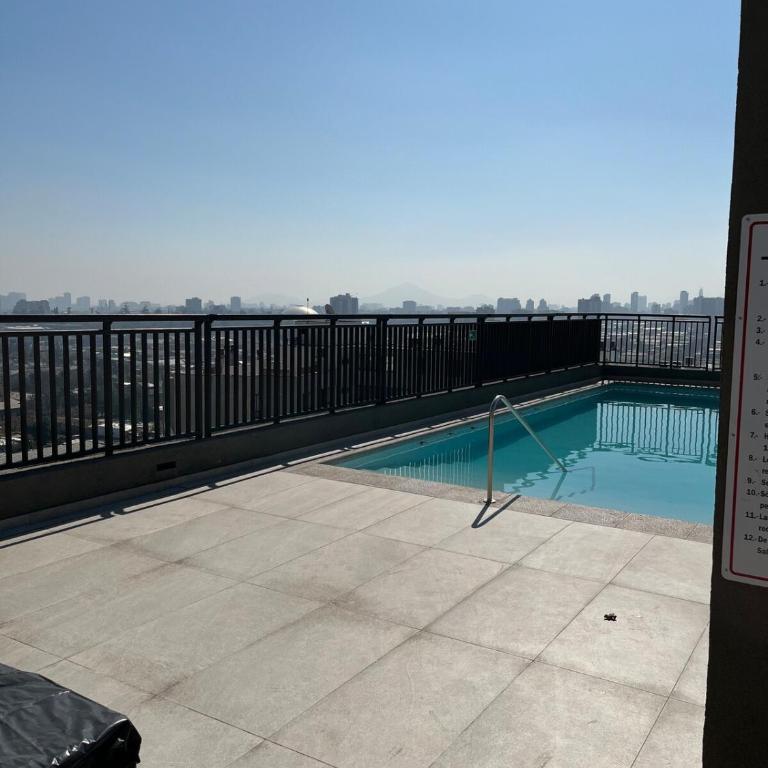Checkinchile D1111 centrico depto con piscina y cerca de metro - One-Bedroom Apartment - 2