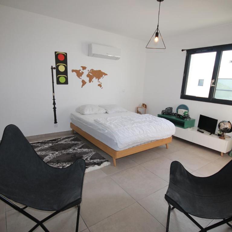 Belle villa contemporaine climatisee, piscine privee, 6 - 8 couchages, 3 chambres, wifi, à 3 km de la plage -LXDALI25B - Casa de 3 dormitorios - 12