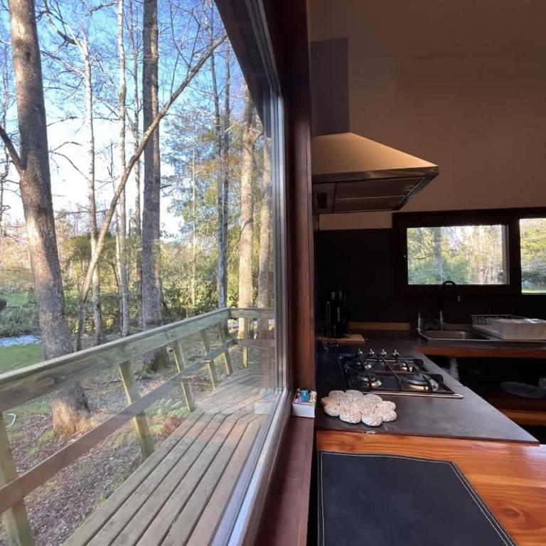 BUHO Cabin Cypress BBQ Smart TV Wood Hot Tub - Bungalow - 17