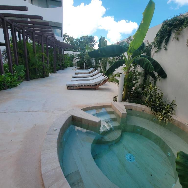 Estudio nuevo en Tulum 5 minutos de la playa con alberca y Gym - One-Bedroom Apartment - 2