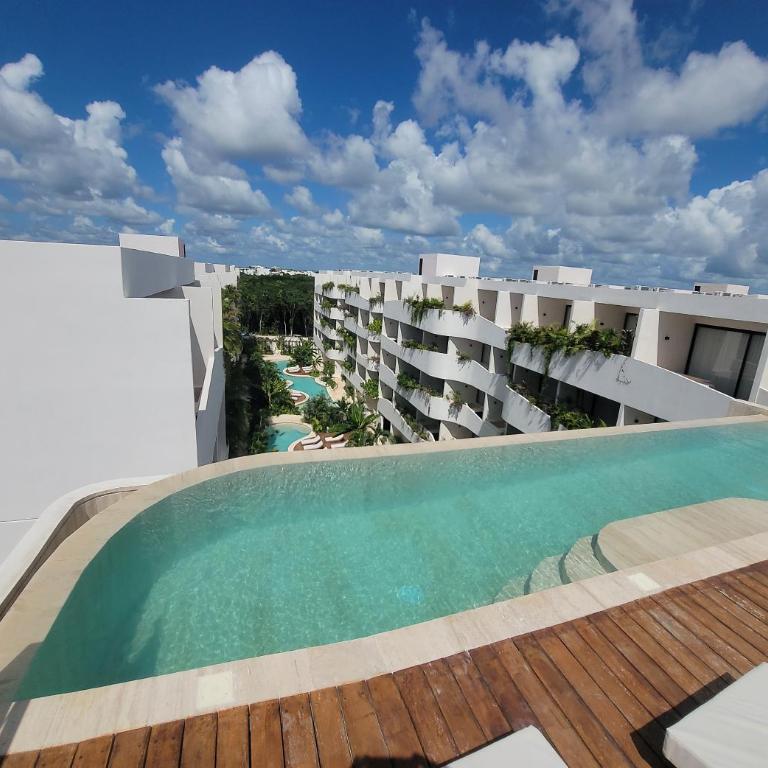 Estudio nuevo en Tulum 5 minutos de la playa con alberca y Gym - One-Bedroom Apartment - 12