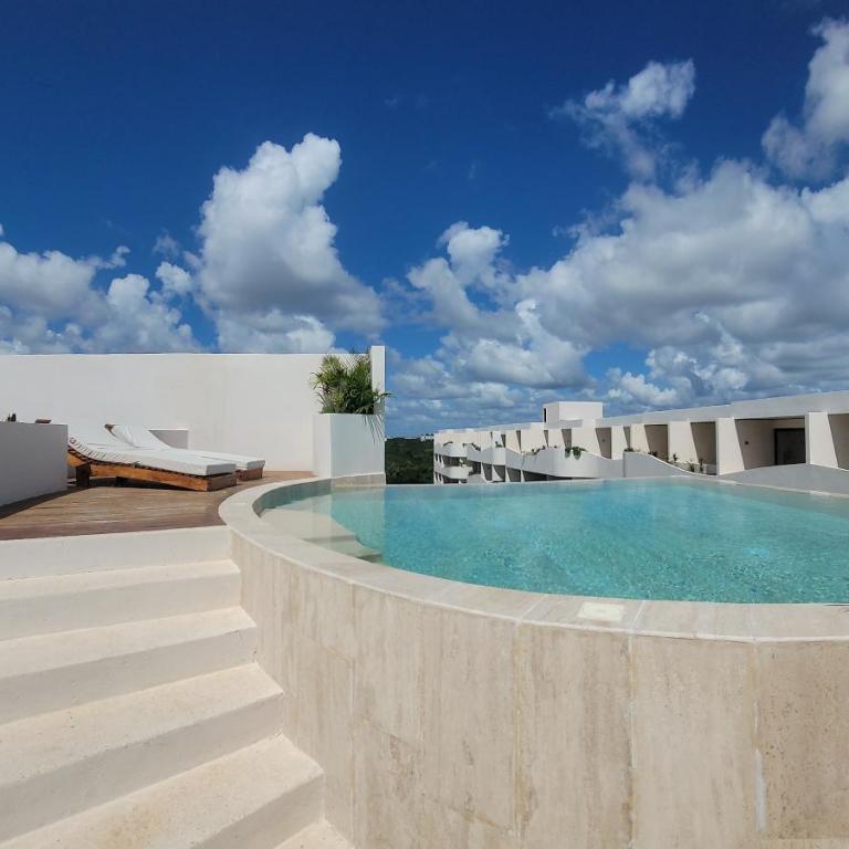 Estudio nuevo en Tulum 5 minutos de la playa con alberca y Gym - One-Bedroom Apartment - 21