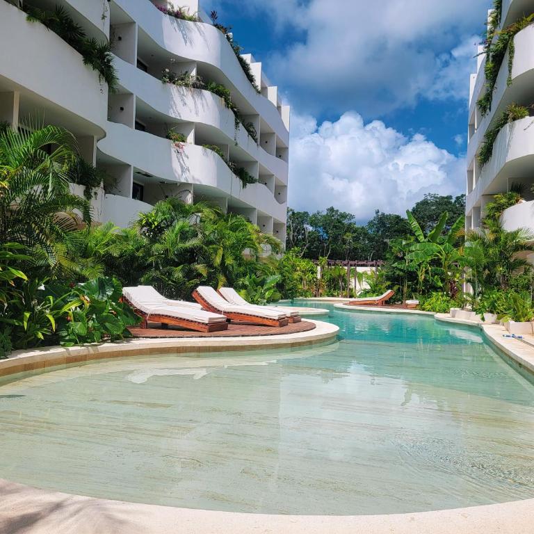 Estudio nuevo en Tulum 5 minutos de la playa con alberca y Gym - One-Bedroom Apartment - 33