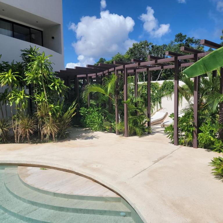 Estudio nuevo en Tulum 5 minutos de la playa con alberca y Gym - One-Bedroom Apartment - 42