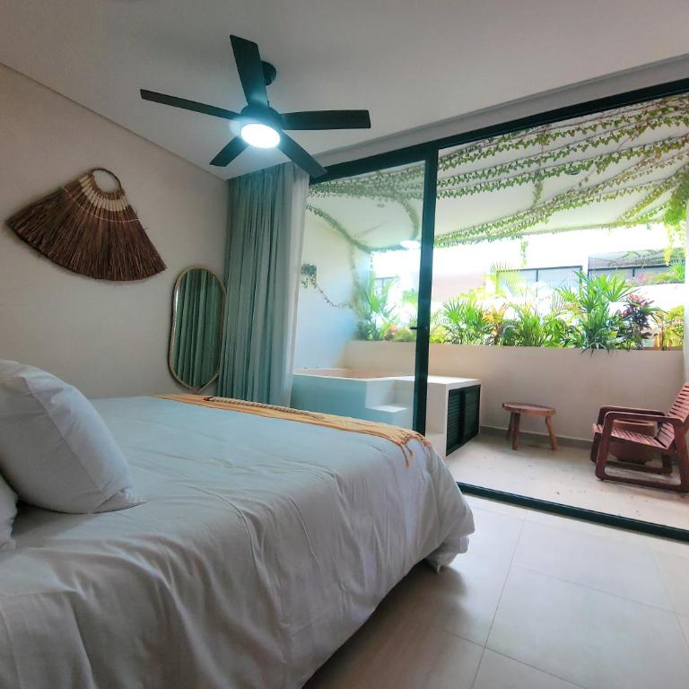 Estudio nuevo en Tulum 5 minutos de la playa con alberca y Gym - One-Bedroom Apartment - 54