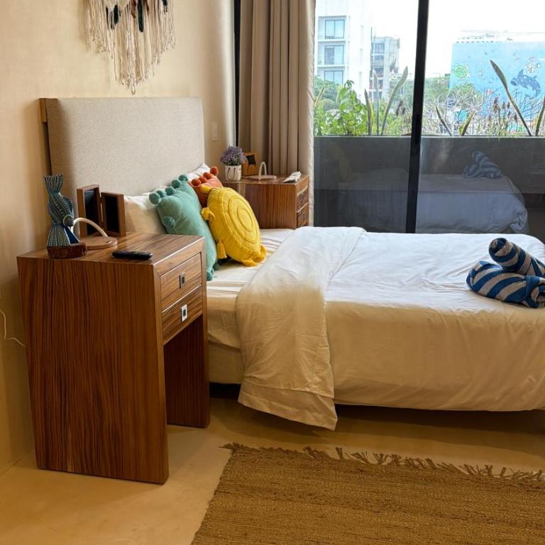 Nuevo estudio con rooftop y alberca cerca de la 5a Av y playa - One-Bedroom Apartment - 4