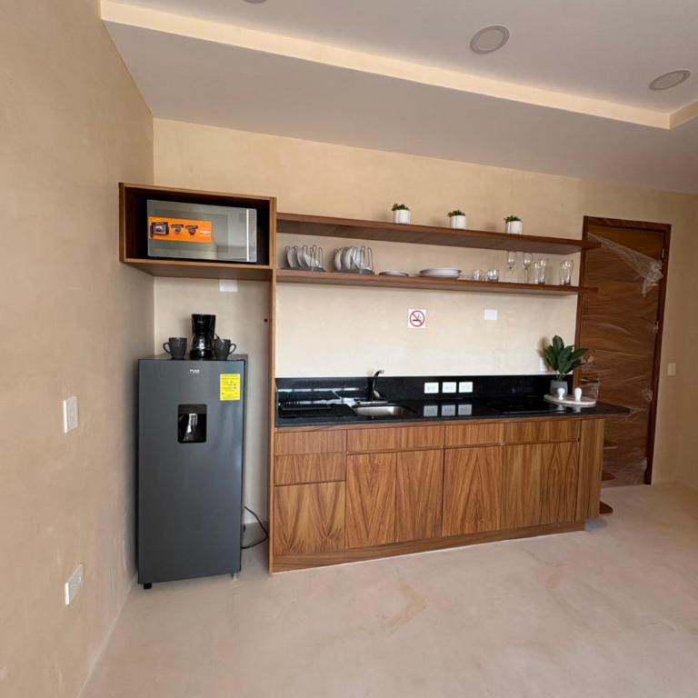 Nuevo estudio con rooftop y alberca cerca de la 5a Av y playa - One-Bedroom Apartment - 11