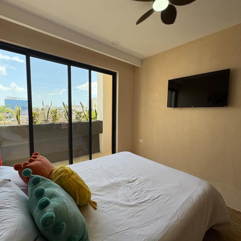 Nuevo estudio con rooftop y alberca cerca de la 5a Av y playa - One-Bedroom Apartment - 27