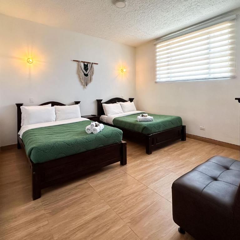 Artemisa Hotel Villa de Leyva - Habitación Doble Estándar con 2 camas dobles - 10