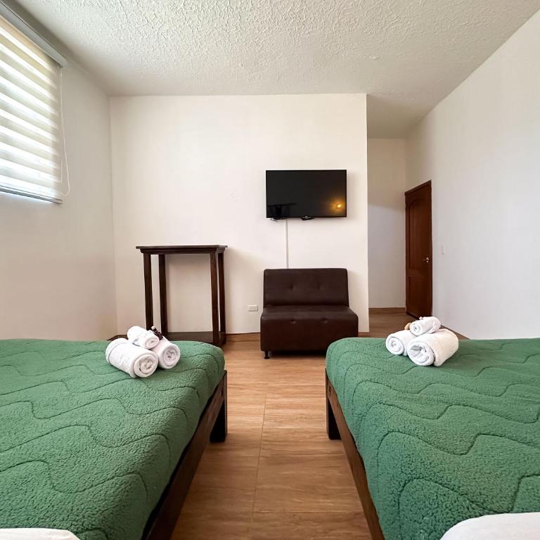 Artemisa Hotel Villa de Leyva - Habitación Doble Estándar con 2 camas dobles - 14