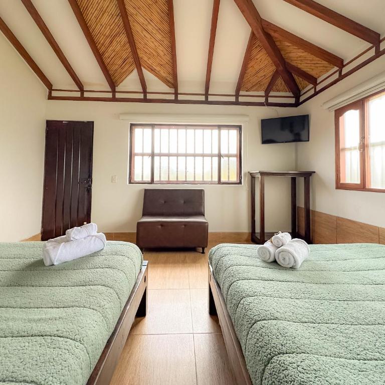 Artemisa Hotel Villa de Leyva - Habitación Doble Económica - 2 camas - 11