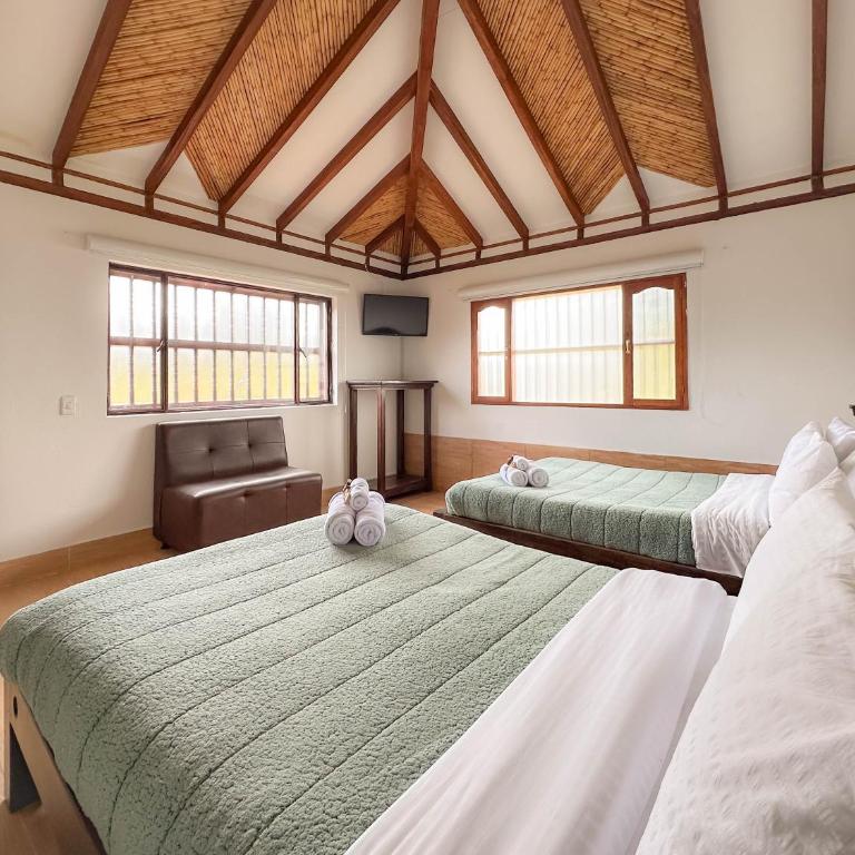 Artemisa Hotel Villa de Leyva - Habitación Doble Económica - 2 camas - 12