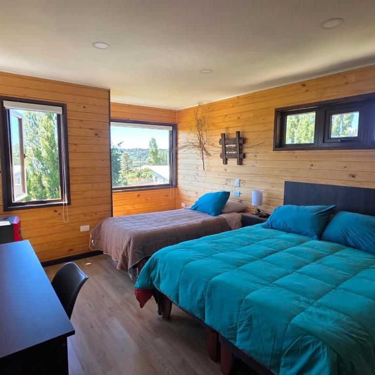 Cabañas y hostal Aurora - Habitación Familiar con vistas al mar - 4