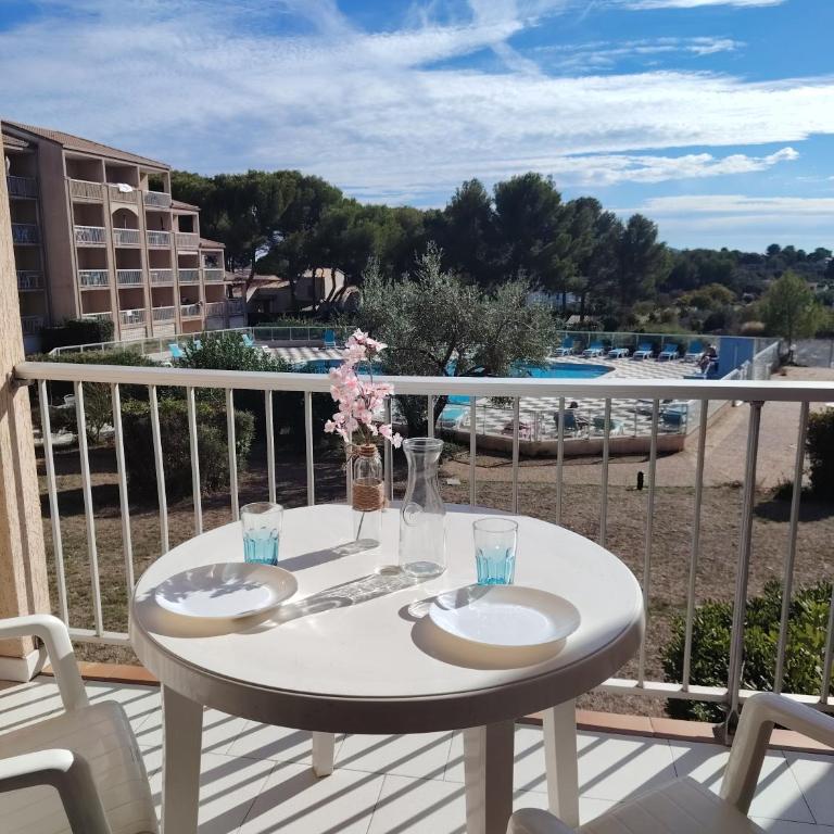 Les Hauts de Balaruc - CURE THERMALE - Apartment mit 1 Schlafzimmer und Poolblick - 11