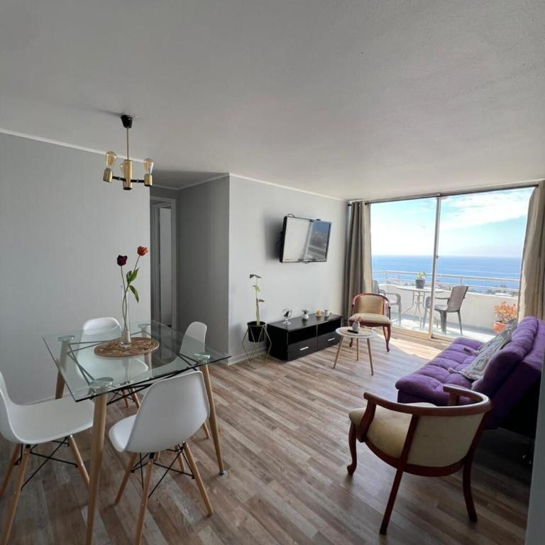 Vista al mar a pasos de la USM Valparaíso - Three-Bedroom Apartment - 3