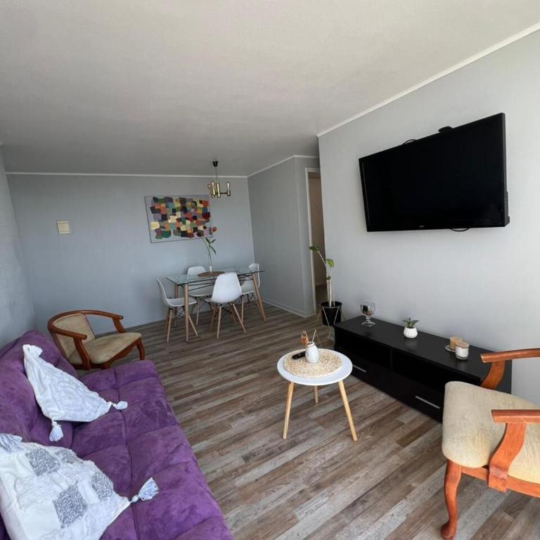 Vista al mar a pasos de la USM Valparaíso - Three-Bedroom Apartment - 25