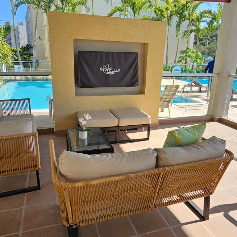 Modern apt in Cartagena with pool and beach access - Three-Bedroom Apartment - 24