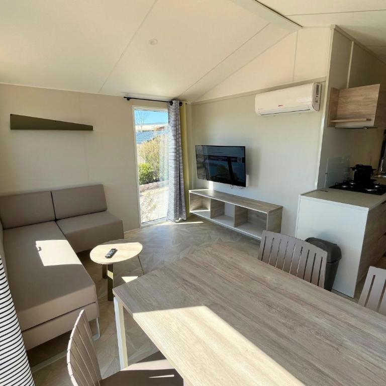 Camping les Tamaris *** - Grand Mobile Home 4 Places Premium Colline - 6