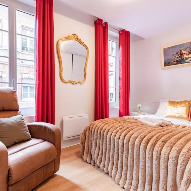 2-bedrooms,18th Century Historic Stay in Toulouse Center, 6 people - Appartement 2 Chambres - 1