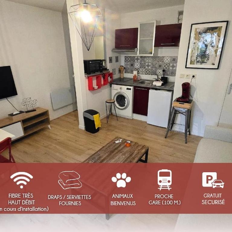 Le Rempart de Tours - Proche Gare - Terrasse - One-Bedroom Apartment - 1