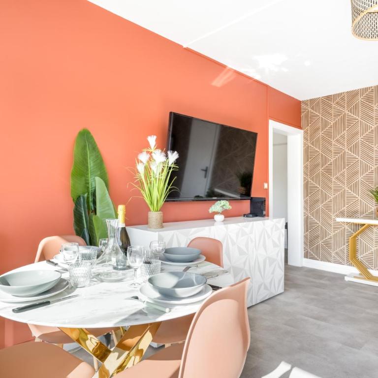 BnGo l Le Spacieux Cocon PartDieu l parking, balcon, 4p - One-Bedroom Apartment - 9