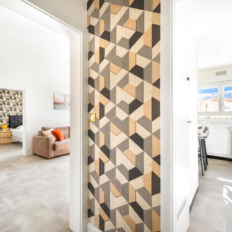 BnGo l Le Spacieux Cocon PartDieu l parking, balcon, 4p - One-Bedroom Apartment - 19