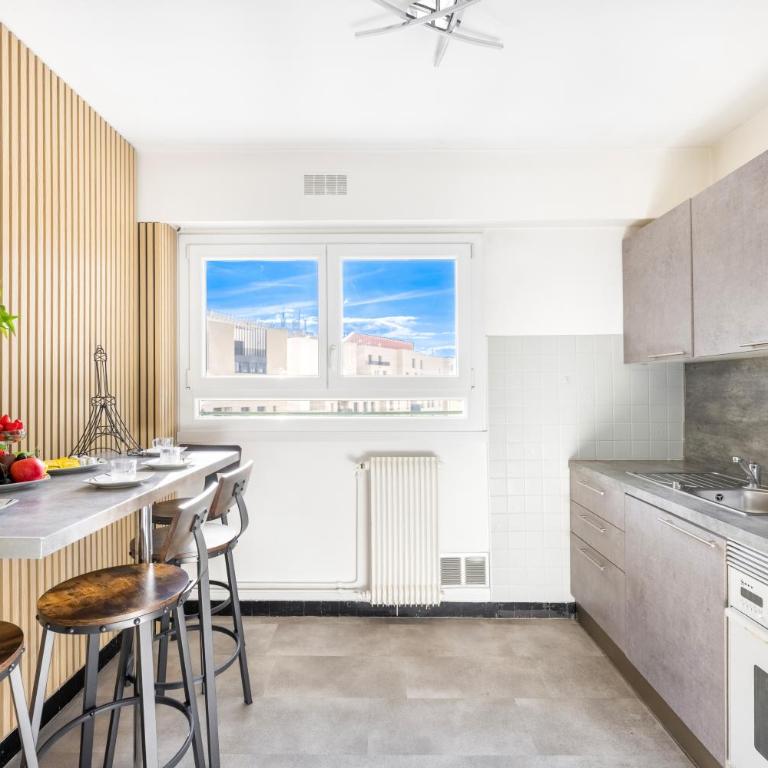BnGo l Le Spacieux Cocon PartDieu l parking, balcon, 4p - One-Bedroom Apartment - 8