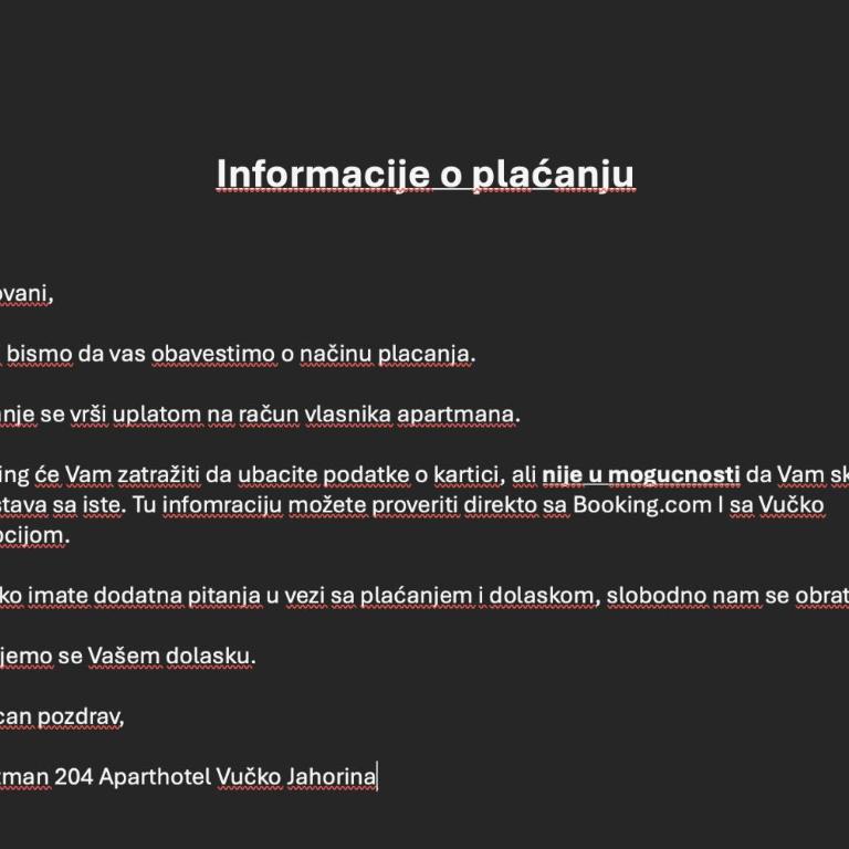 Apartman 204 Aparthotel Vučko Jahorina private host - One-Bedroom Apartment - 16