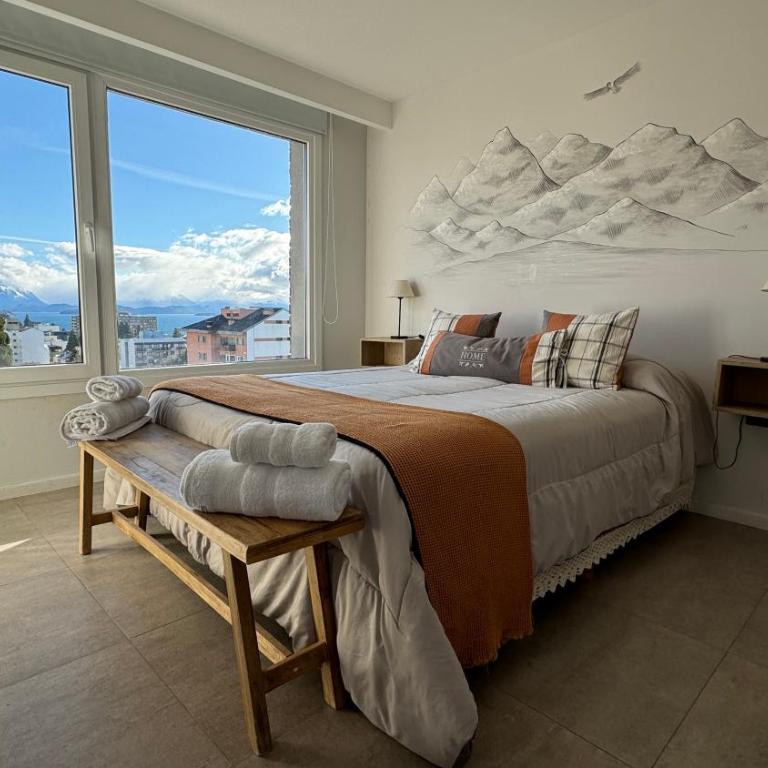 AT Bariloche, Departamento céntrico con balcón, parrilla y cochera - Apartamento de 1 dormitorio - 20