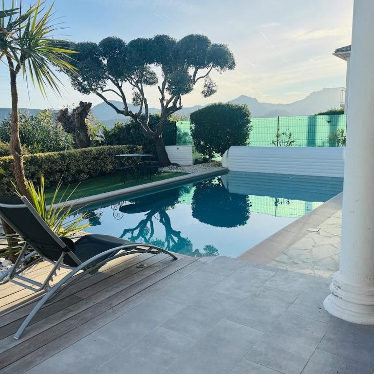 Villa les Amandines 110 m2 swimming pool, sea view air conditioning - Three-Bedroom Villa - 18