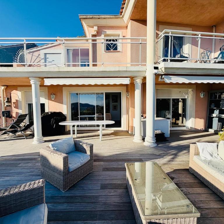 Villa les Amandines 110 m2 swimming pool, sea view air conditioning - Three-Bedroom Villa - 19