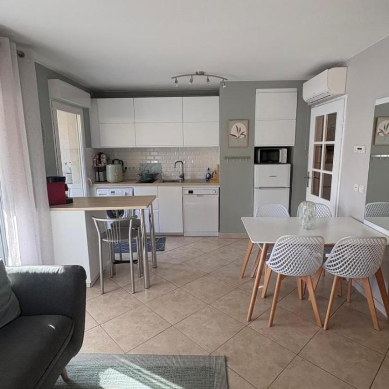 Bel appartement en bord de mer avec piscine lagon et jardin, en résidence sécurisée - Appartement 2 Chambres - 7