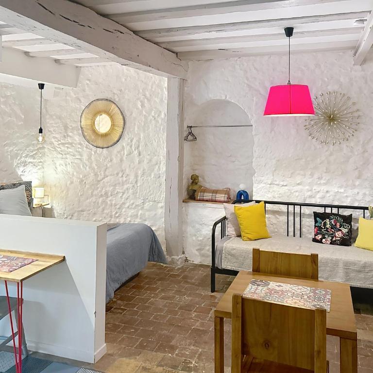 Appartement spacieux avec une vue sur Tours ( 38m²) -Gite de Bellevue - Apartment mit Terrasse - 1
