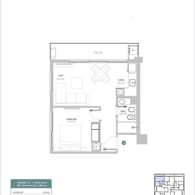 Sea Garden Torre 2 - Apartamento de 1 dormitorio - 16