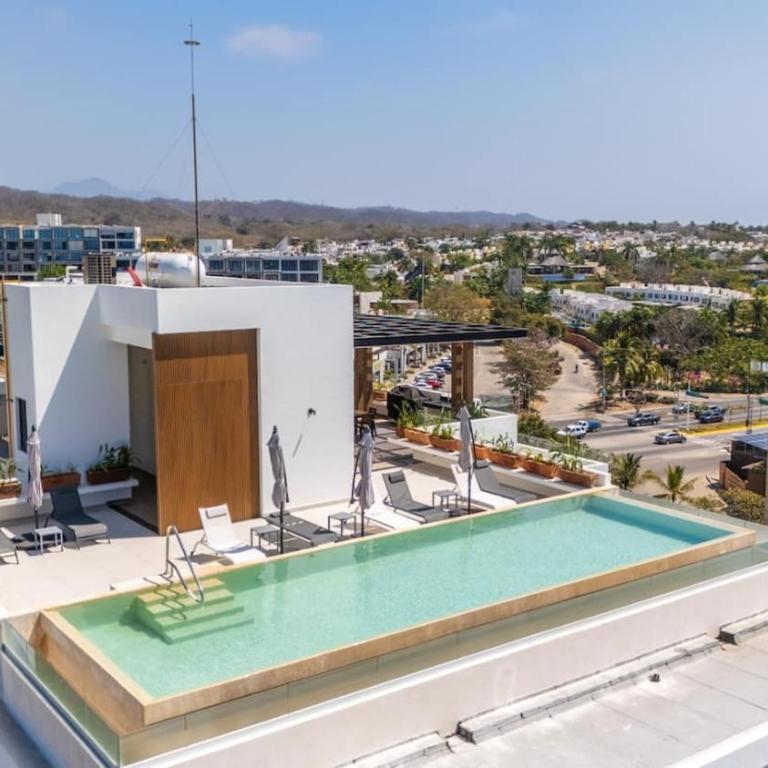 Infinity Pool with Ocean View at Bucerias - Apartamento - 20