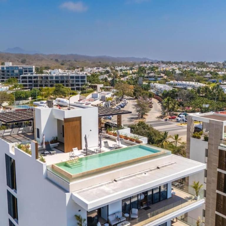 Infinity Pool with Ocean View at Bucerias - Apartamento - 36