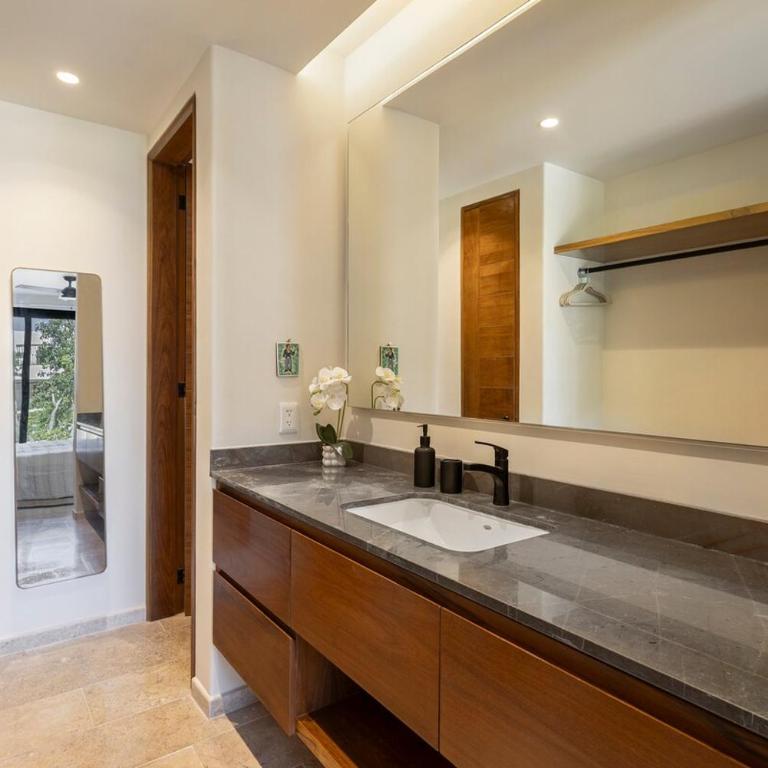 Penthouse 2BR in Tulum with Private Rooftop and Pool - Two-Bedroom Apartment with Balcony and Terrace - 14