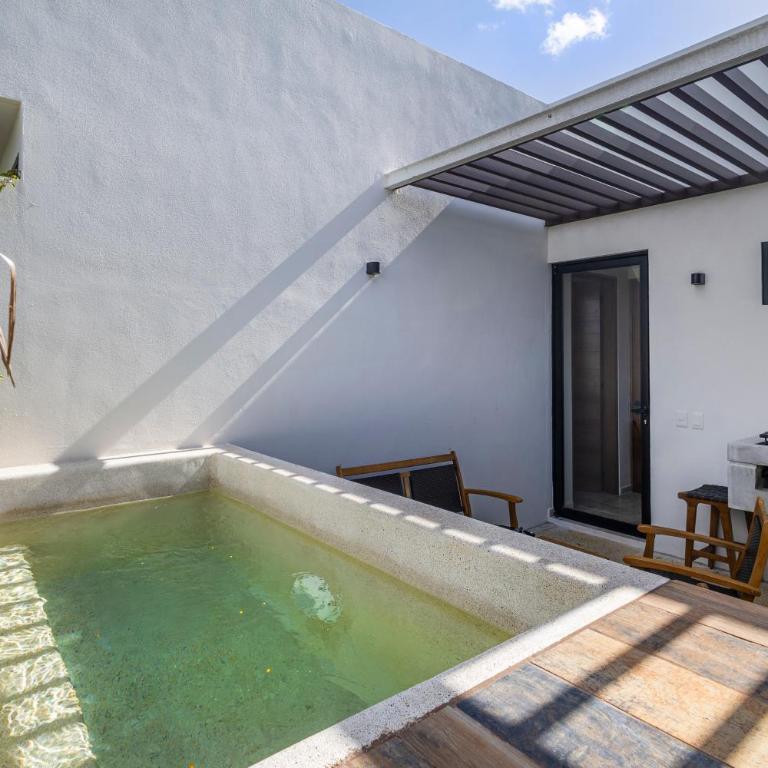 Penthouse 2BR in Tulum with Private Rooftop and Pool - Two-Bedroom Apartment with Balcony and Terrace - 23
