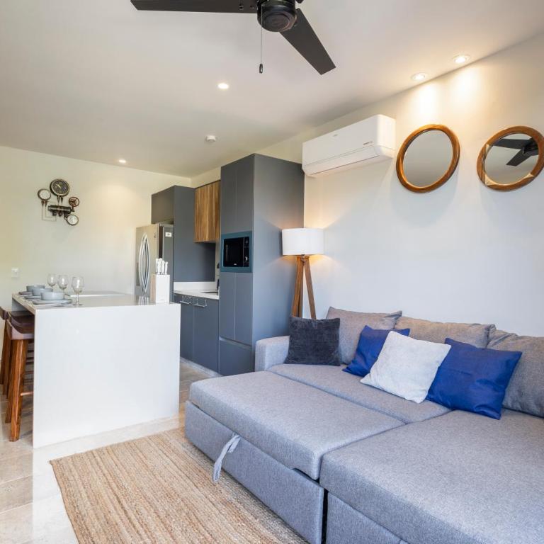 Penthouse 2BR in Tulum with Private Rooftop and Pool - Two-Bedroom Apartment with Balcony and Terrace - 6