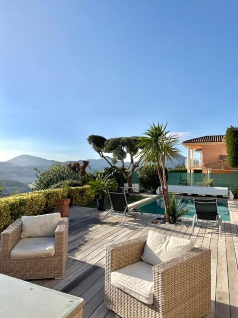 Villa les Amandines 110 m2 swimming pool, sea view air conditioning - Three-Bedroom Villa - 76