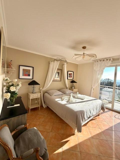 Villa les Amandines 110 m2 swimming pool, sea view air conditioning - Three-Bedroom Villa - 78