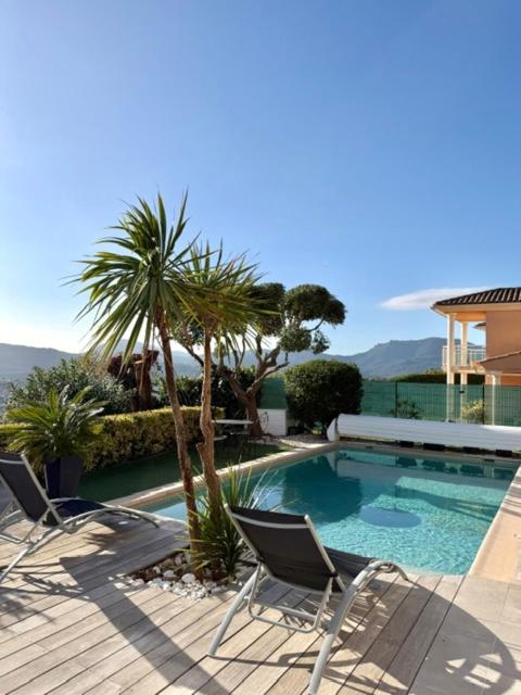 Villa les Amandines 110 m2 swimming pool, sea view air conditioning - Three-Bedroom Villa - 79