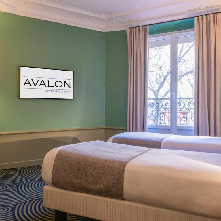 Hotel Avalon Paris Gare du Nord - Chambre Lits Jumeaux Supérieure - 1