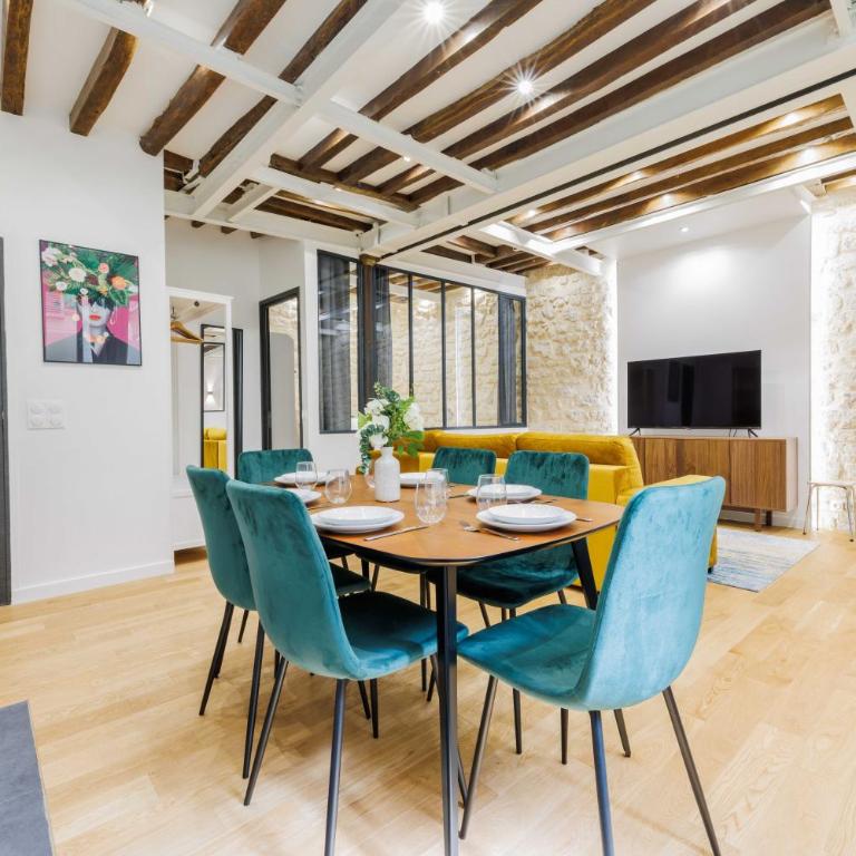 Chic Apartment in Paris Ideally Located for 6P - Appartement 2 Chambres - 11